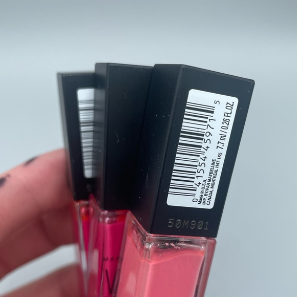 Lot of Three (3) Maybelline New York Vivid Matte Liquid Lipstick: Three Pinks - Picture 3 of 3